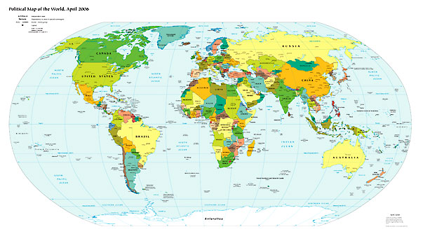 political world map 603