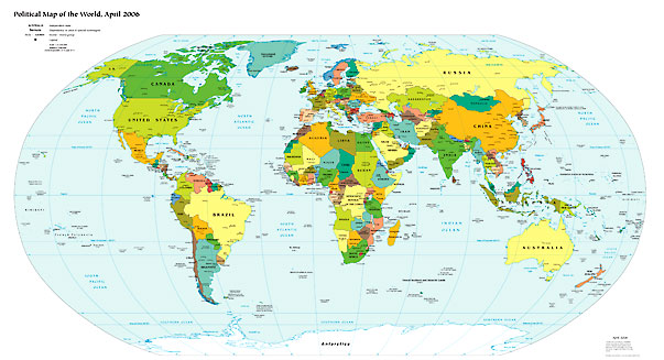 political world map 603